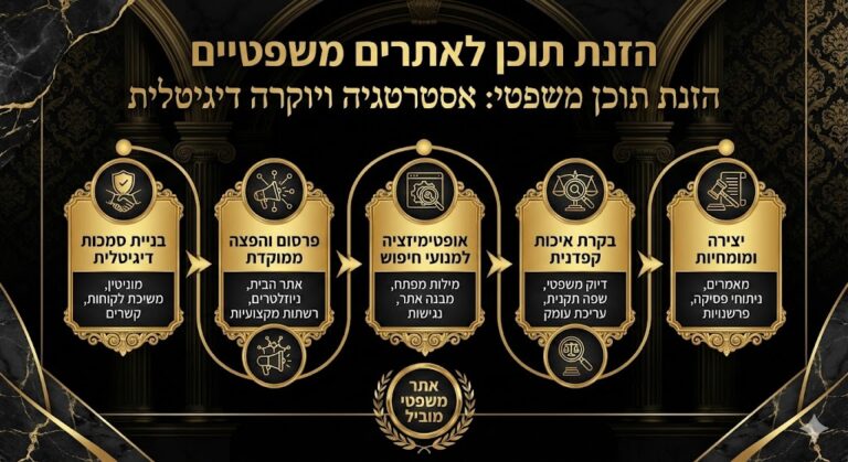 הזנת תוכן לאתרים משפטיים